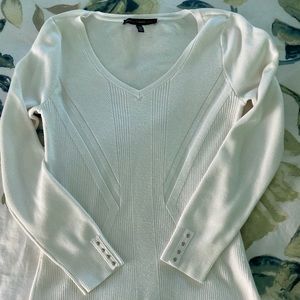 White House Black Market White Sweater
